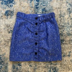 Ganni Purple Textured Skirt